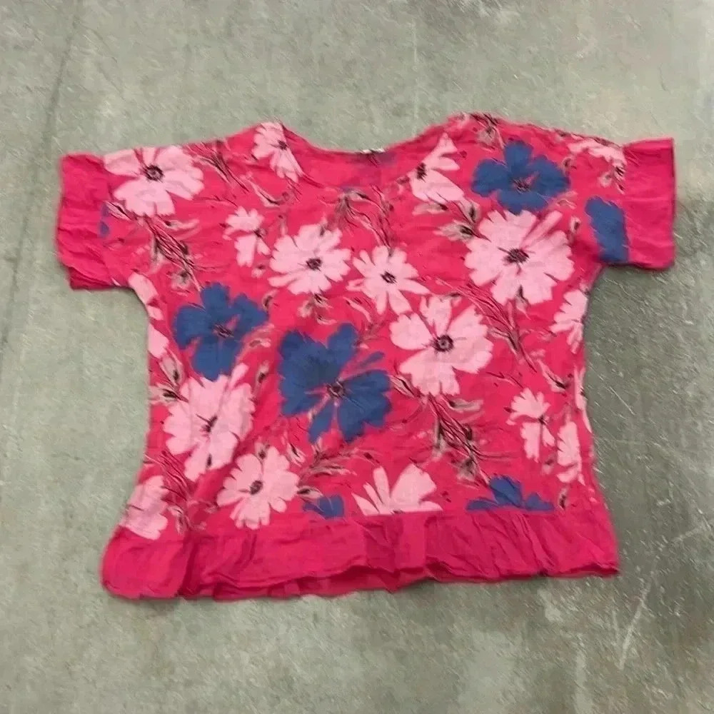 Prospero made in Italy  linen fower‎ top